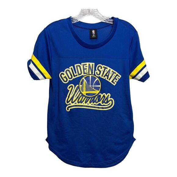 NBA Golden State Warriors Women's Blue Short Sleeve Top Size Medium - Picture 1 of 8